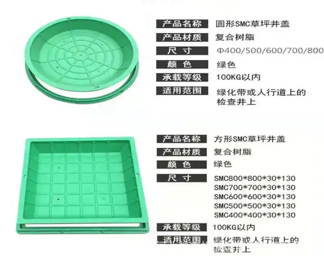 张家港树脂复合种植井盖展示